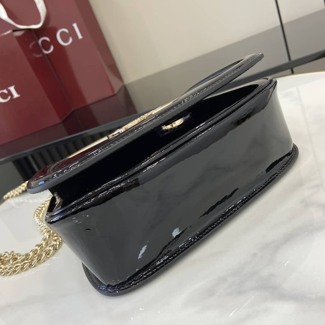 Gucci Blondie Patent Leather Small Black Bag_6_163296 Gucci Blondie Patent Leather Small Black Bag