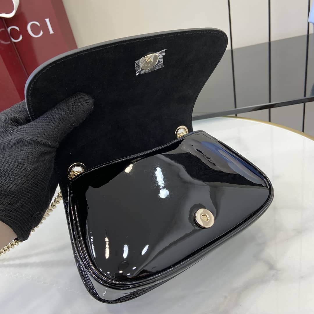 Gucci Blondie Patent Leather Small Black Bag_7_163296 Gucci Blondie Patent Leather Small Black Bag
