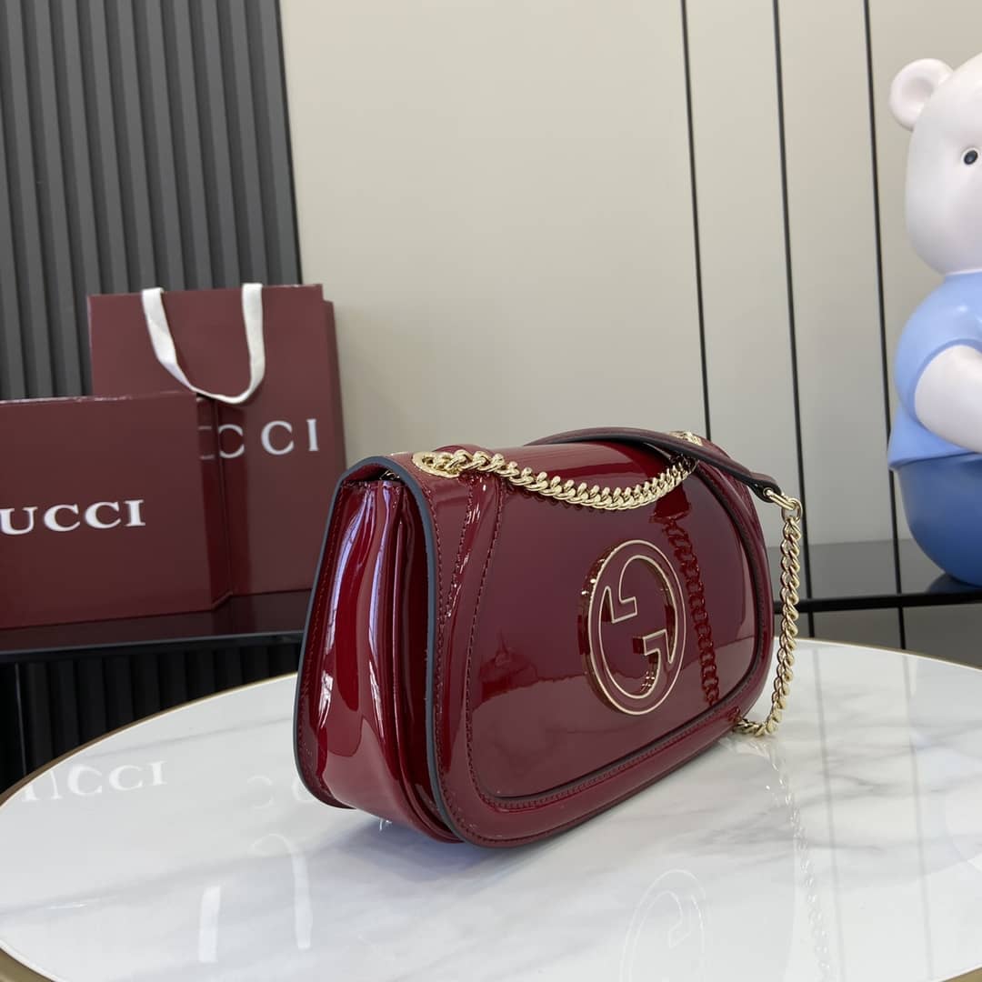 Gucci Blondie Patent Leather Medium Red Bag_1_163306 Gucci Blondie Patent Leather Medium Red Bag