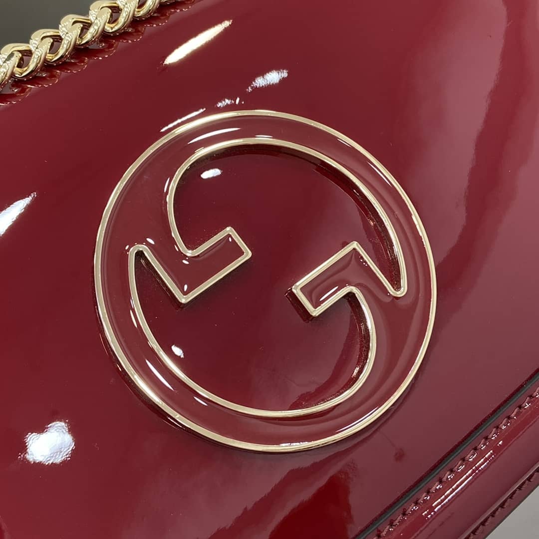 Gucci Blondie Patent Leather Medium Red Bag_5_163306 Gucci Blondie Patent Leather Medium Red Bag