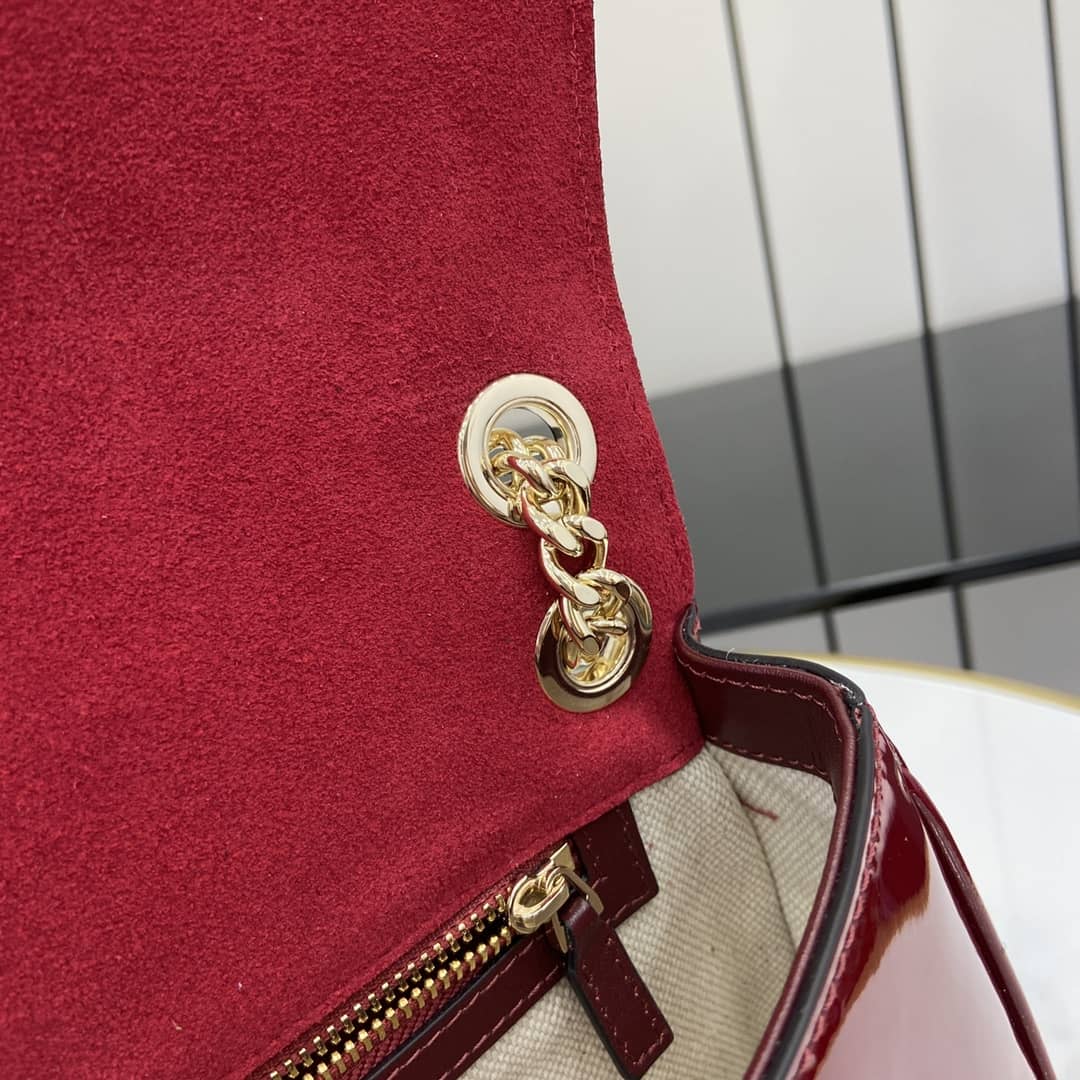 Gucci Blondie Patent Leather Medium Red Bag_7_163306 Gucci Blondie Patent Leather Medium Red Bag