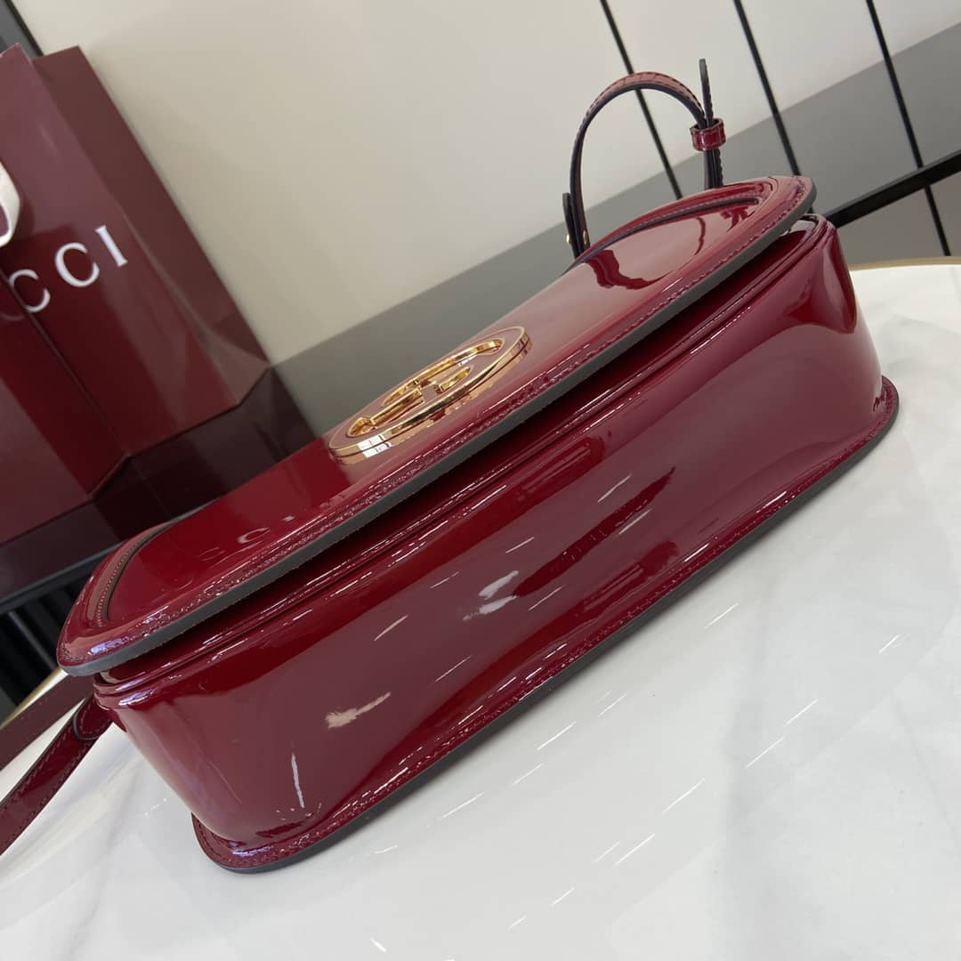 Gucci Blondie Patent Leather Large Red Bag 815719_3_163326 Gucci Blondie Patent Leather Large Red Bag 815719