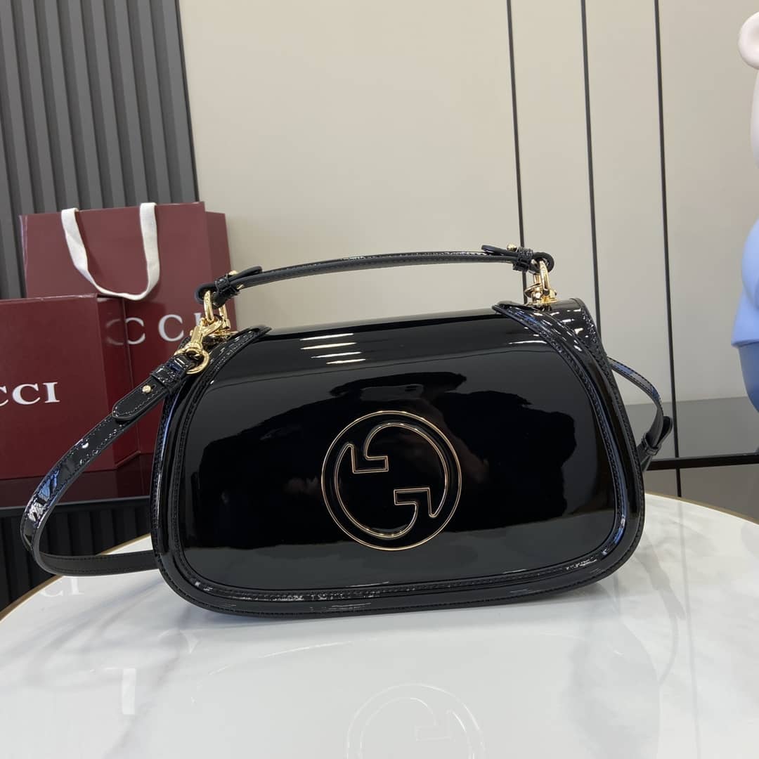 Gucci Blondie Patent Leather Large Black Bag_10_163336 Gucci Blondie Patent Leather Large Black Bag