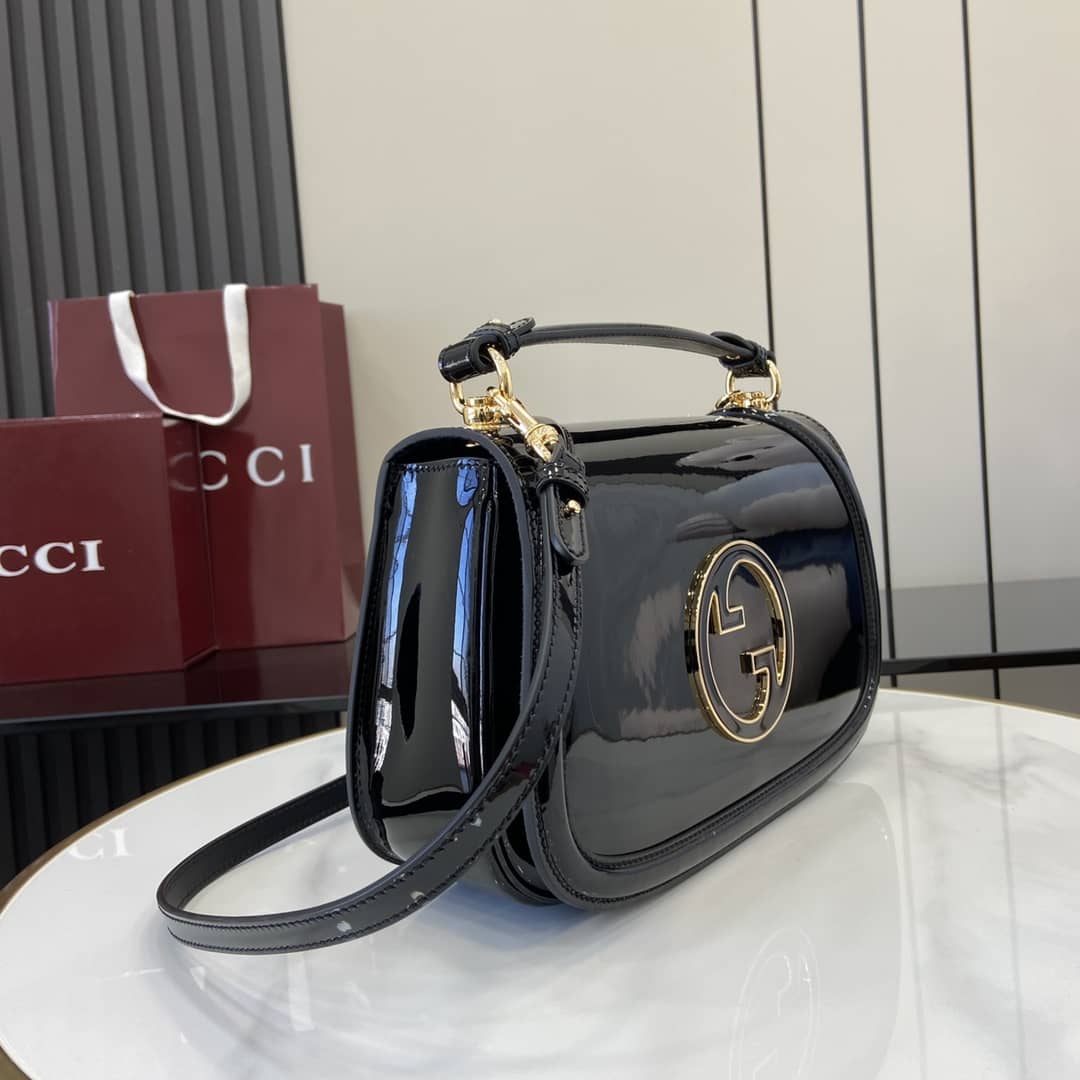 Gucci Blondie Patent Leather Large Black Bag_2_163336 Gucci Blondie Patent Leather Large Black Bag