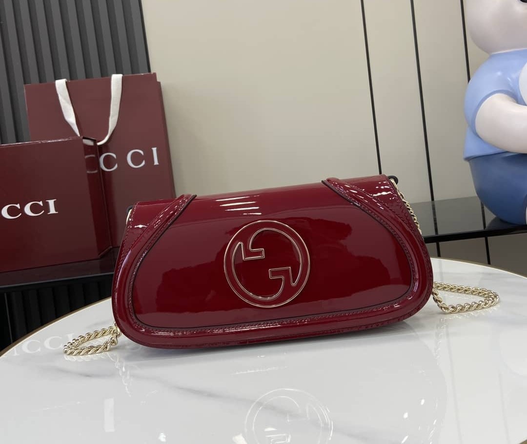 Gucci Blondie Patent Leather Small Red Shoulder Bag_10_163346 Gucci Blondie Patent Leather Small Red Shoulder Bag