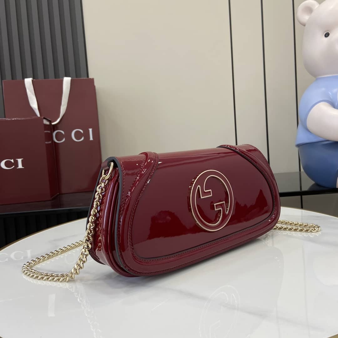 Gucci Blondie Patent Leather Small Red Shoulder Bag_1_163346 Gucci Blondie Patent Leather Small Red Shoulder Bag