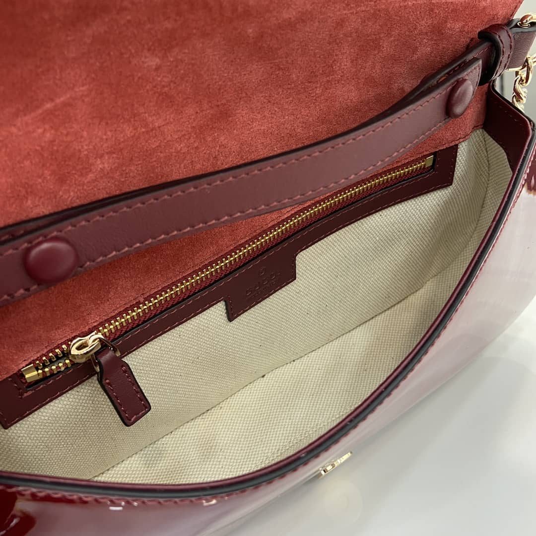 Gucci Blondie Patent Leather Small Red Shoulder Bag_8_163346 Gucci Blondie Patent Leather Small Red Shoulder Bag