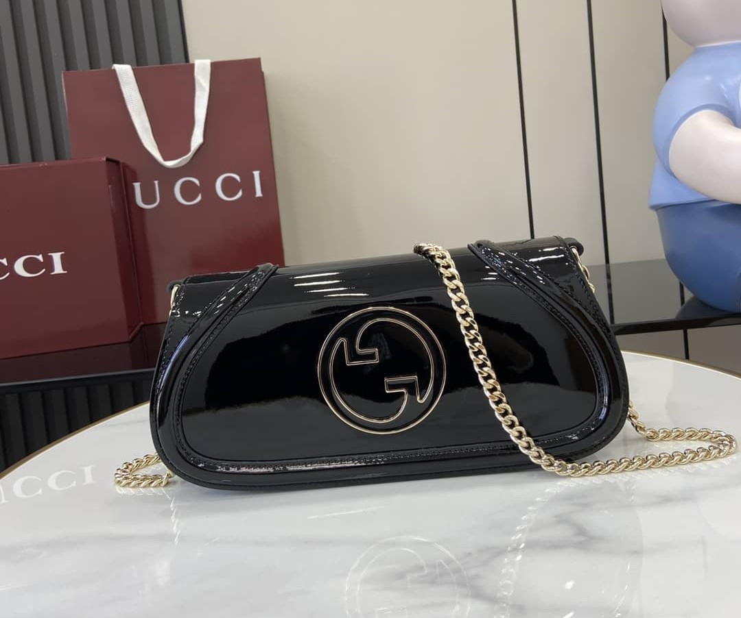 Gucci Blondie Patent Leather Small Black Bag_10_163356 Gucci Blondie Patent Leather Small Black Bag