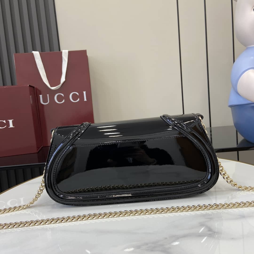 Gucci Blondie Patent Leather Small Black Bag_1_163356 Gucci Blondie Patent Leather Small Black Bag