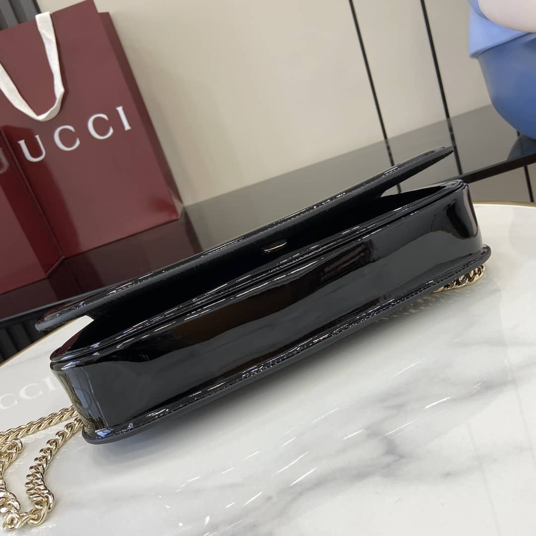 Gucci Blondie Patent Leather Small Black Bag_3_163356 Gucci Blondie Patent Leather Small Black Bag