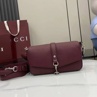 Gucci Leather Small Red Crossbody Bag 821623