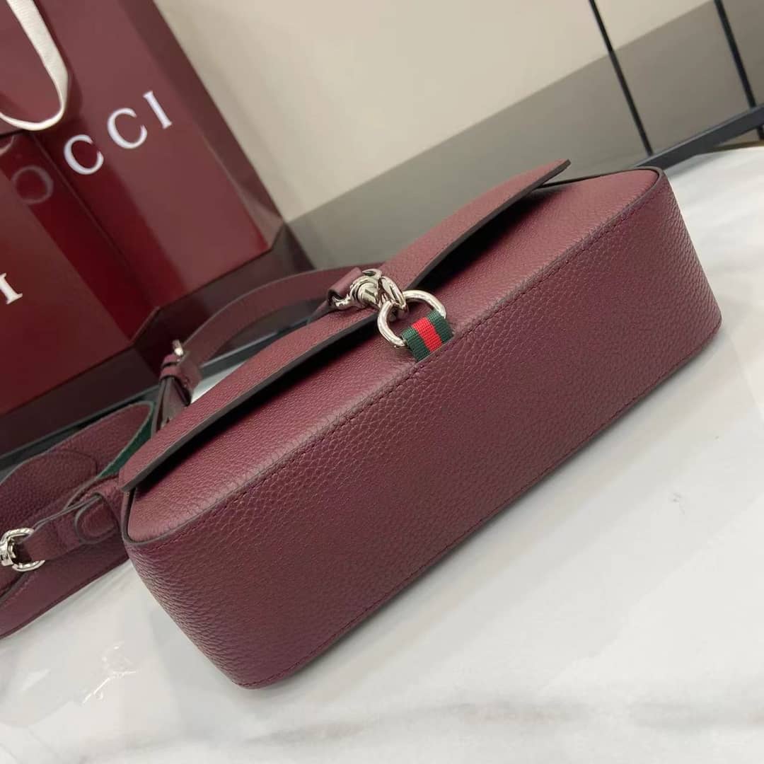Gucci Leather Small Red Crossbody Bag 821623_3_163376 Gucci Leather Small Red Crossbody Bag 821623