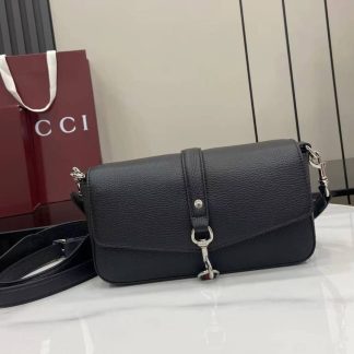 Gucci Leather Small Black Crossbody Bag 821623