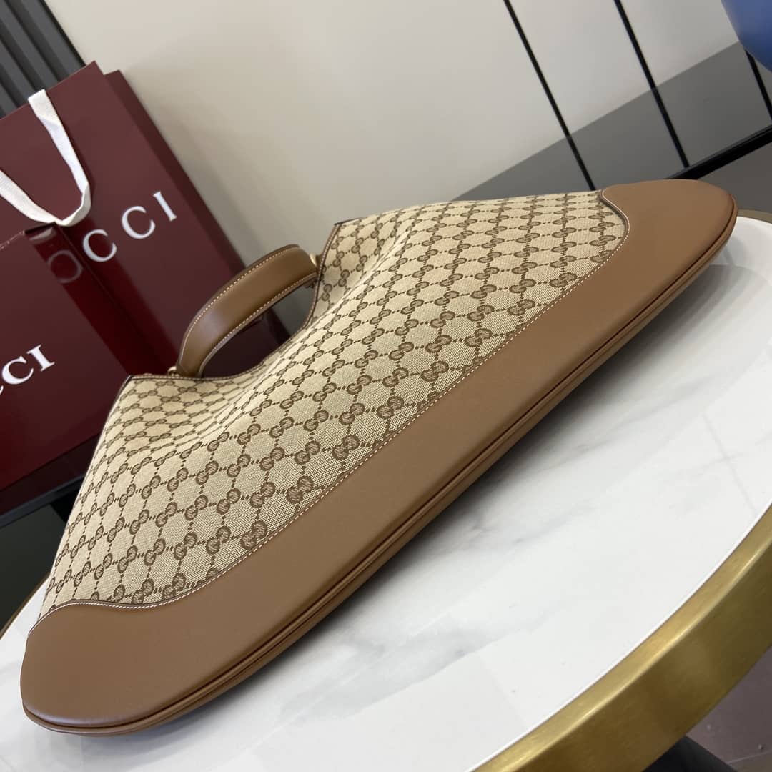 Gucci B Monogram Canvas Large Brown Hobo Bag_6_163396 Gucci B Monogram Canvas Large Brown Hobo Bag