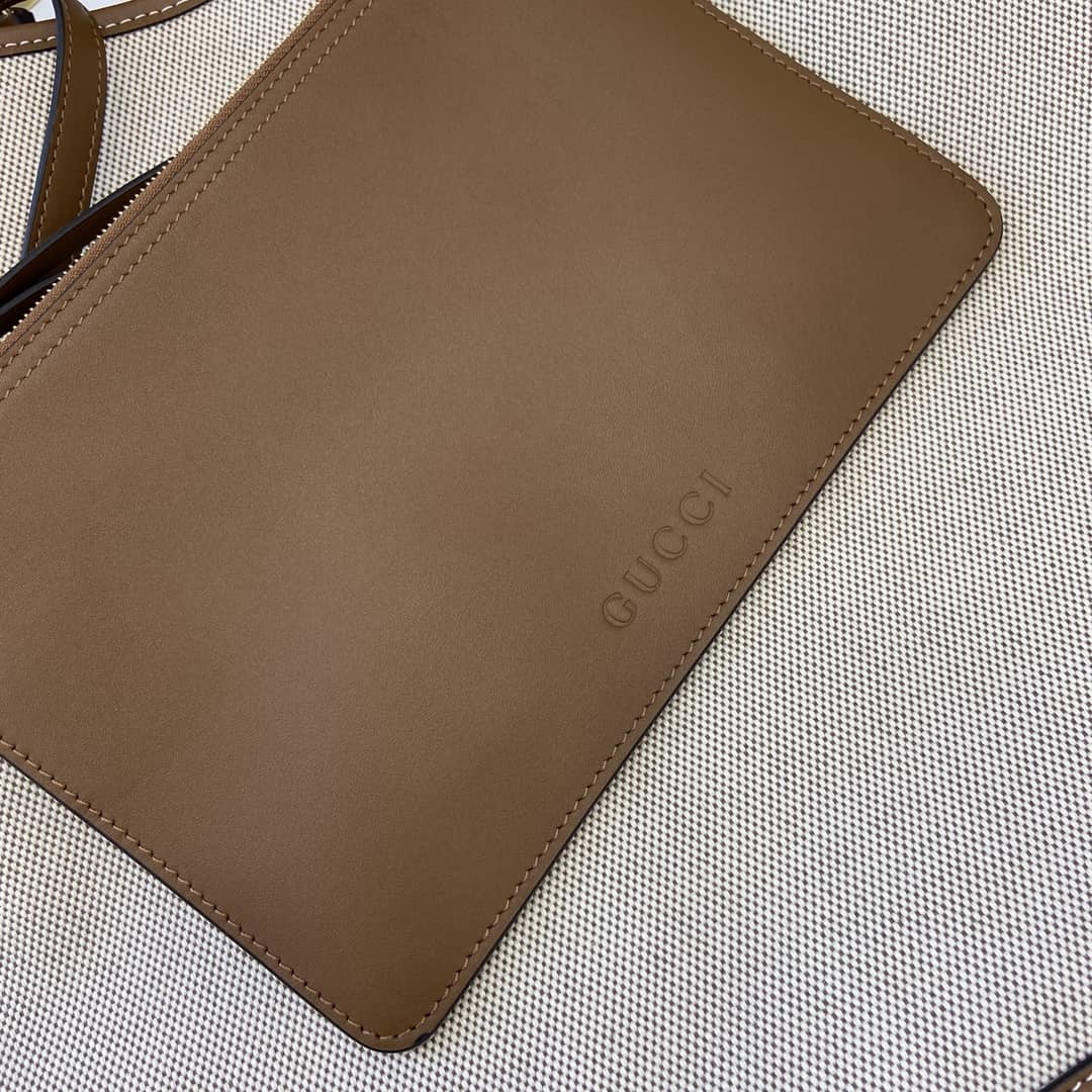 Gucci B Canvas Large Brown Hobo Bag 815924_8_163406 Gucci B Canvas Large Brown Hobo Bag 815924