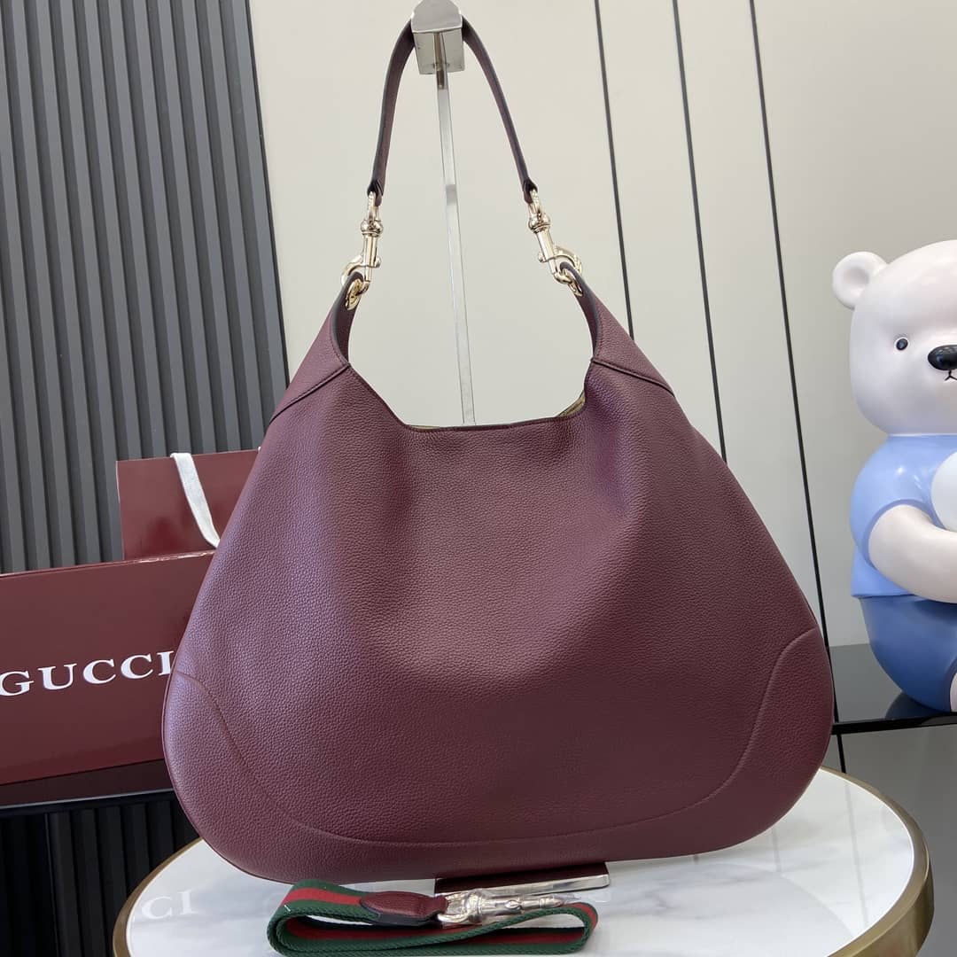 Gucci B Leather Large Red Hobo Shoulder Bag_2_163426 Gucci B Leather Large Red Hobo Shoulder Bag