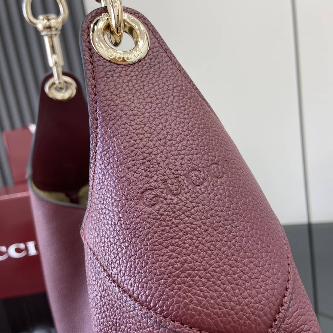 Gucci B Leather Large Red Hobo Shoulder Bag_4_163426 Gucci B Leather Large Red Hobo Shoulder Bag