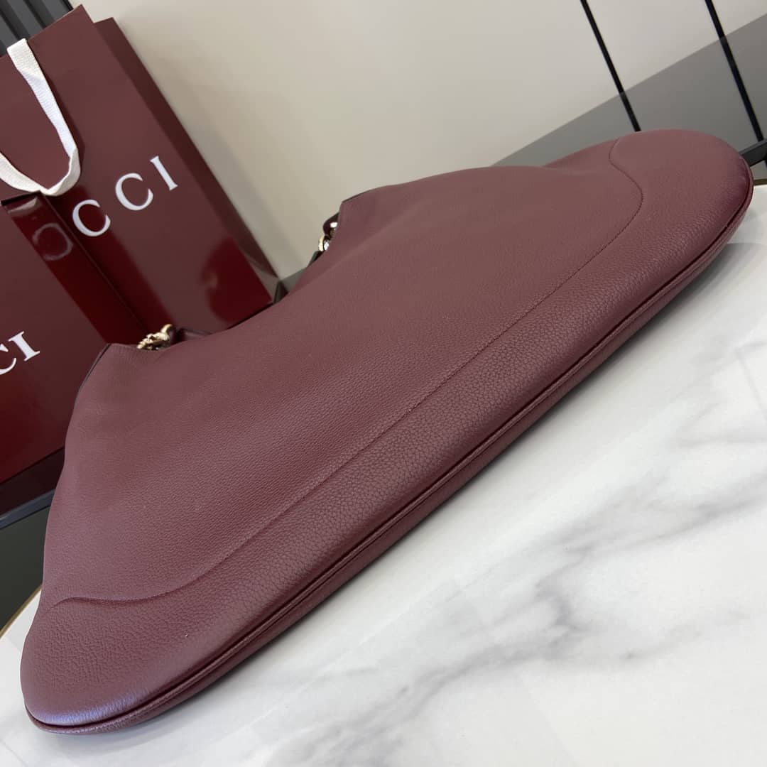 Gucci B Leather Large Red Hobo Shoulder Bag_6_163426 Gucci B Leather Large Red Hobo Shoulder Bag