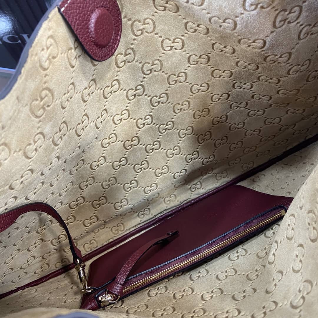 Gucci B Leather Large Red Hobo Shoulder Bag_7_163426 Gucci B Leather Large Red Hobo Shoulder Bag