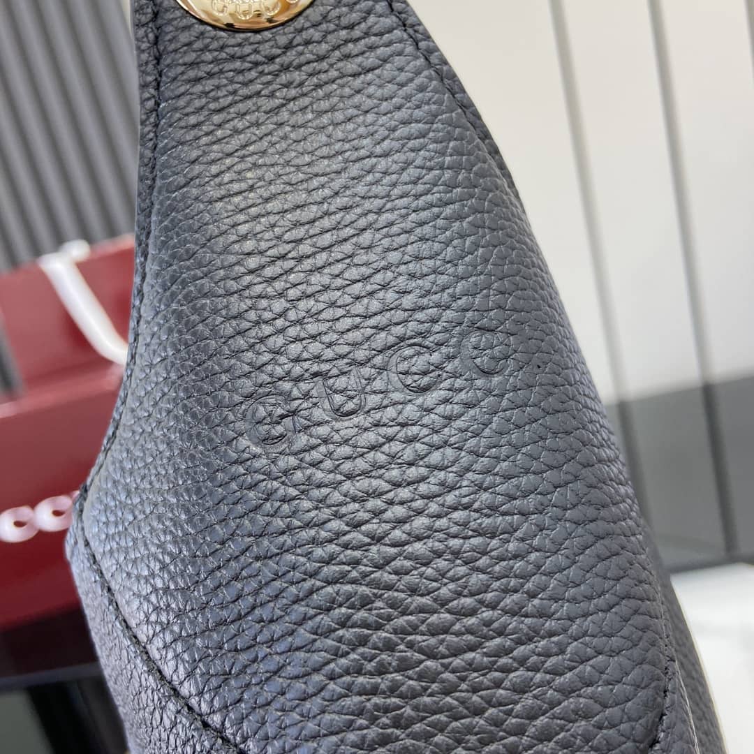 Gucci B Leather Large Black Hobo Shoulder Bag_4_163436 Gucci B Leather Large Black Hobo Shoulder Bag