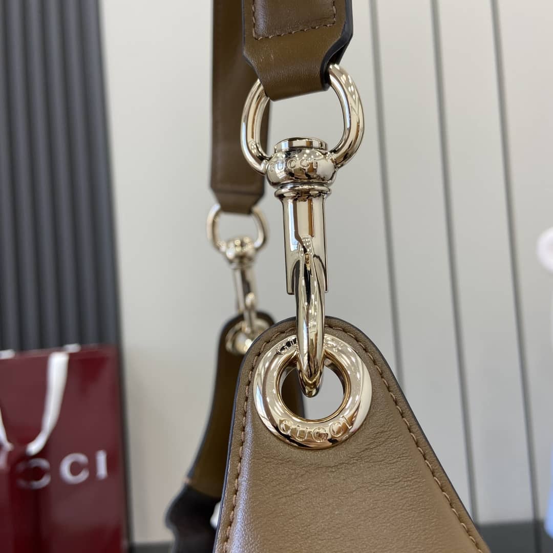 Gucci B GG Suede Embossed Large Brown Hobo Bag_3_163456 Gucci B GG Suede Embossed Large Brown Hobo Bag