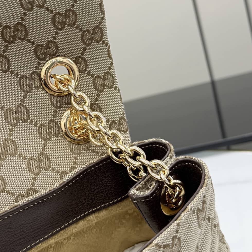 Gucci Marmont GG Canvas Small Sand Brown Bag_8_163506 Gucci Marmont GG Canvas Small Sand Brown Bag