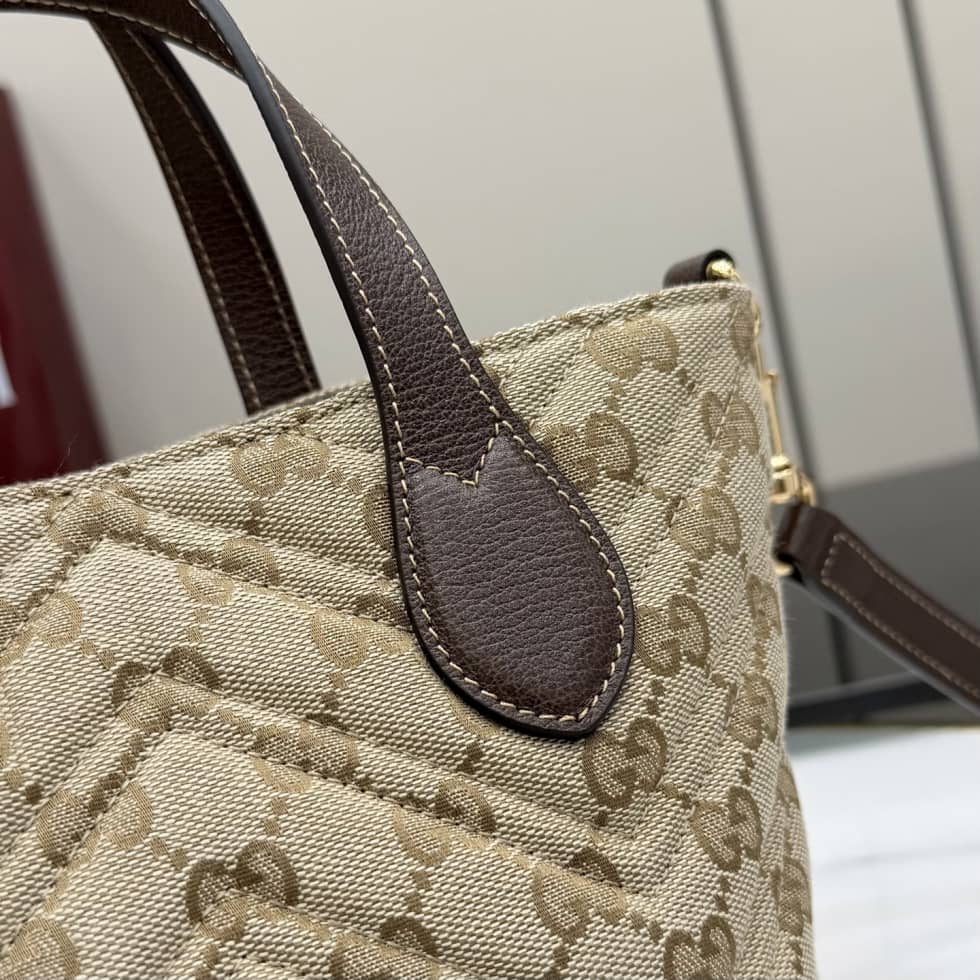 Gucci Marmont GG Canvas Small Sand Brown Tote_3_163526 Gucci Marmont GG Canvas Small Sand Brown Tote