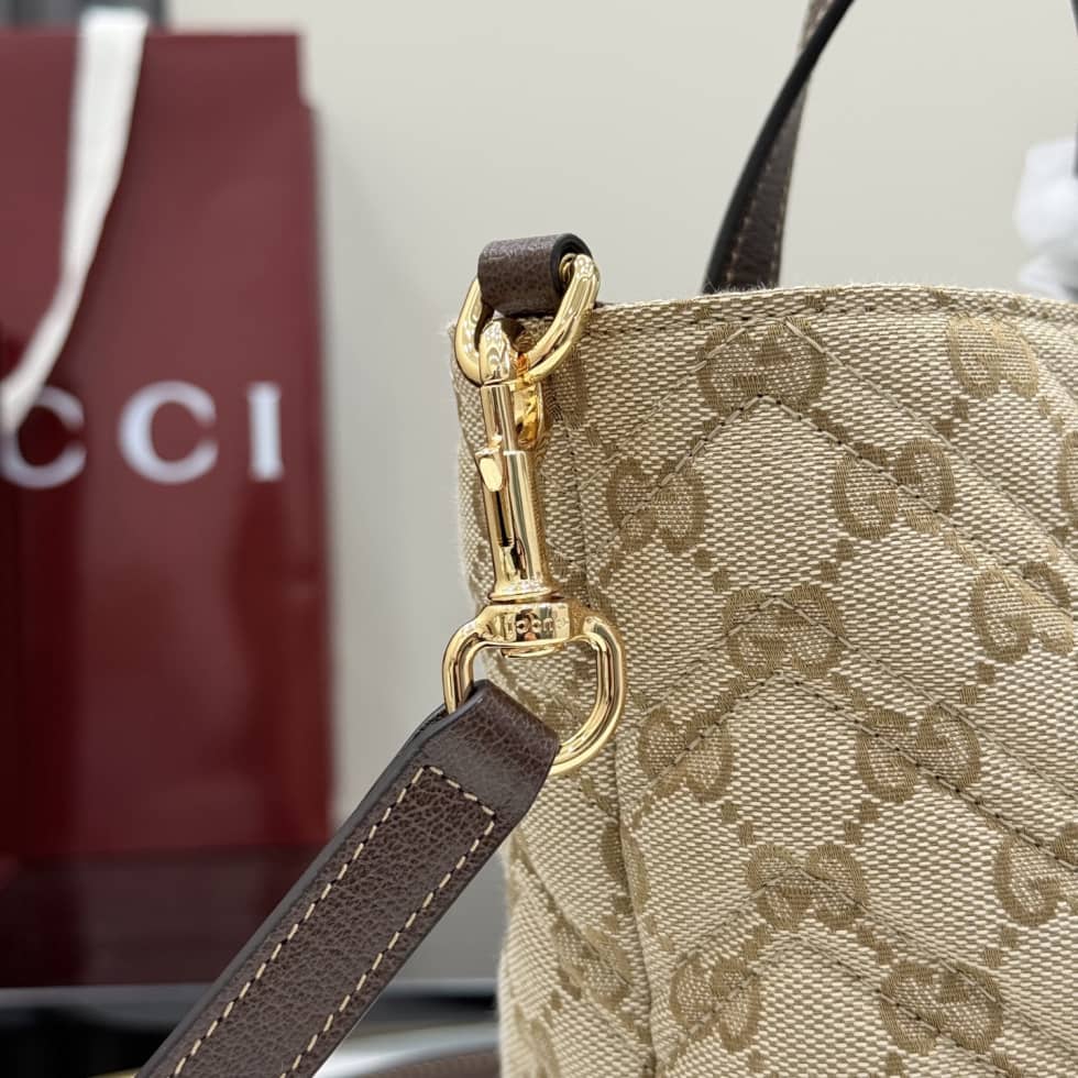 Gucci Marmont GG Canvas Small Sand Brown Tote_5_163526 Gucci Marmont GG Canvas Small Sand Brown Tote