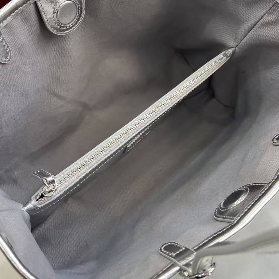 Gucci GG Emblem Medium Beige Silver Tote Bag_7_163626 Gucci GG Emblem Medium Beige Silver Tote Bag