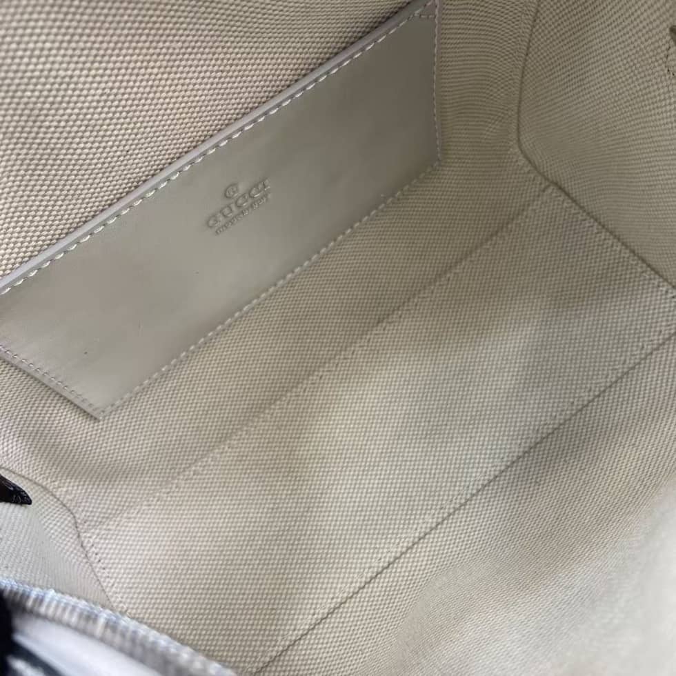 Gucci GG Emblem Small Beige Silver Boston Bag_7_163646 Gucci GG Emblem Small Beige Silver Boston Bag