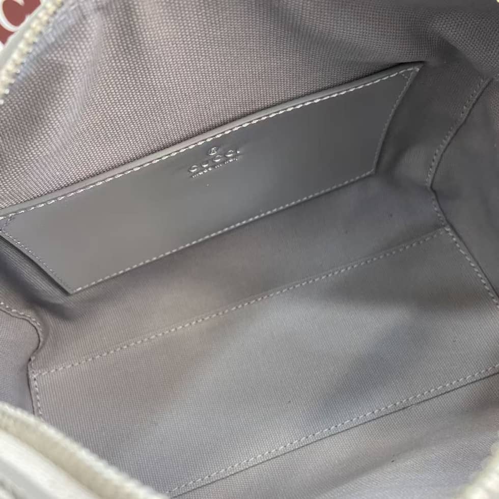 Gucci GG Emblem Small Silver Boston Bag 848889_8_163656 Gucci GG Emblem Small Silver Boston Bag 848889