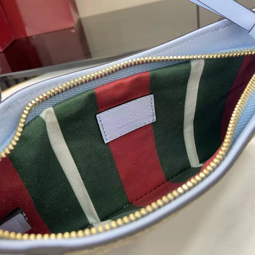 Gucci GG Canvas Super Mini Beige Blue Shoulder Bag_7_163716 Gucci GG Canvas Super Mini Beige Blue Shoulder Bag
