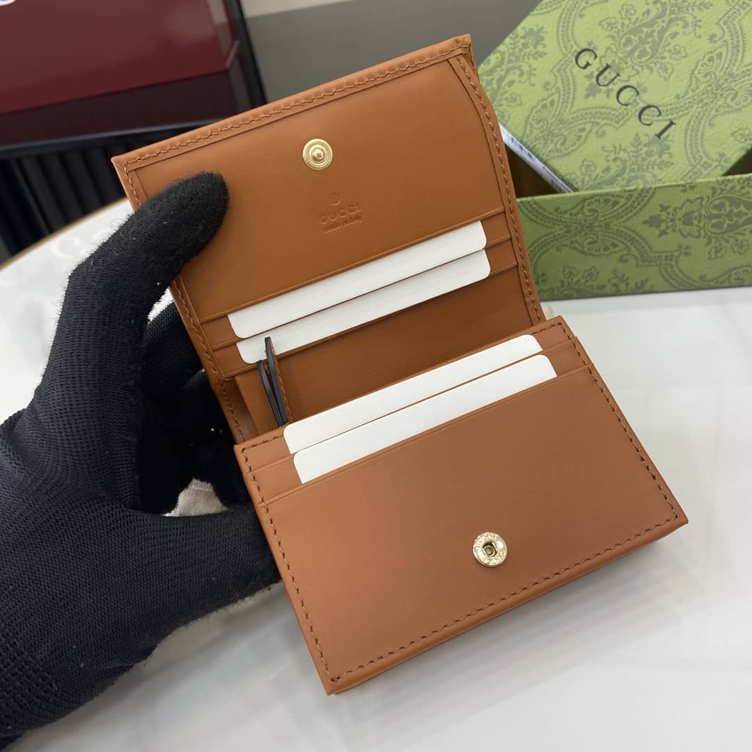 Gucci GG Emblem Small Beige Brown Wallet 820692_7_163896 Gucci GG Emblem Small Beige Brown Wallet 820692