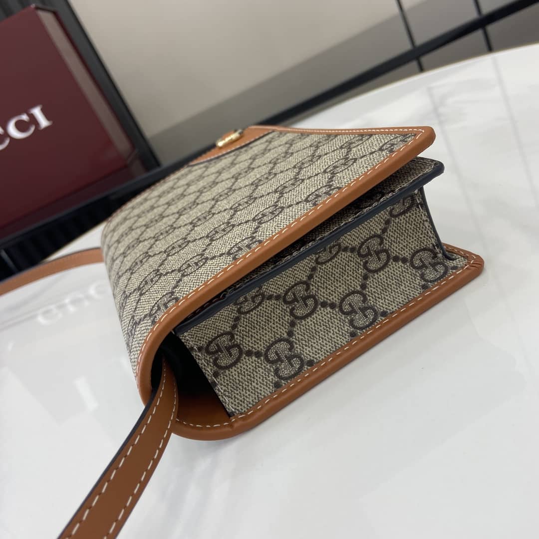 Gucci GG Emblem Beige Brown Wallet with Leather Strap_4_163926 Gucci GG Emblem Beige Brown Wallet with Leather Strap