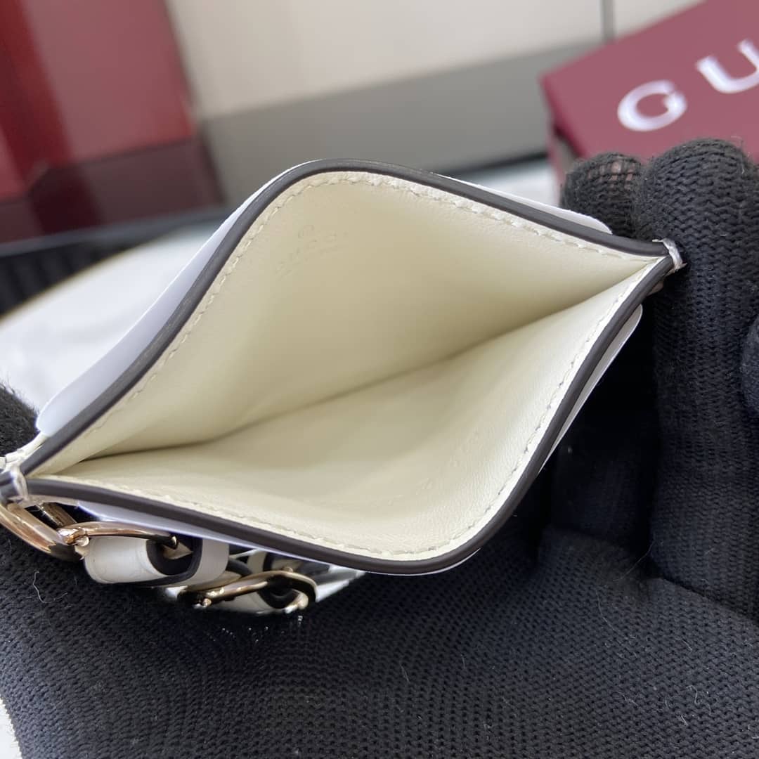 Gucci GG Emblem Beige White Card Case 819121_8_163936 Gucci GG Emblem Beige White Card Case 819121