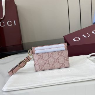 Gucci GG Emblem Light Pink Card Case 819121