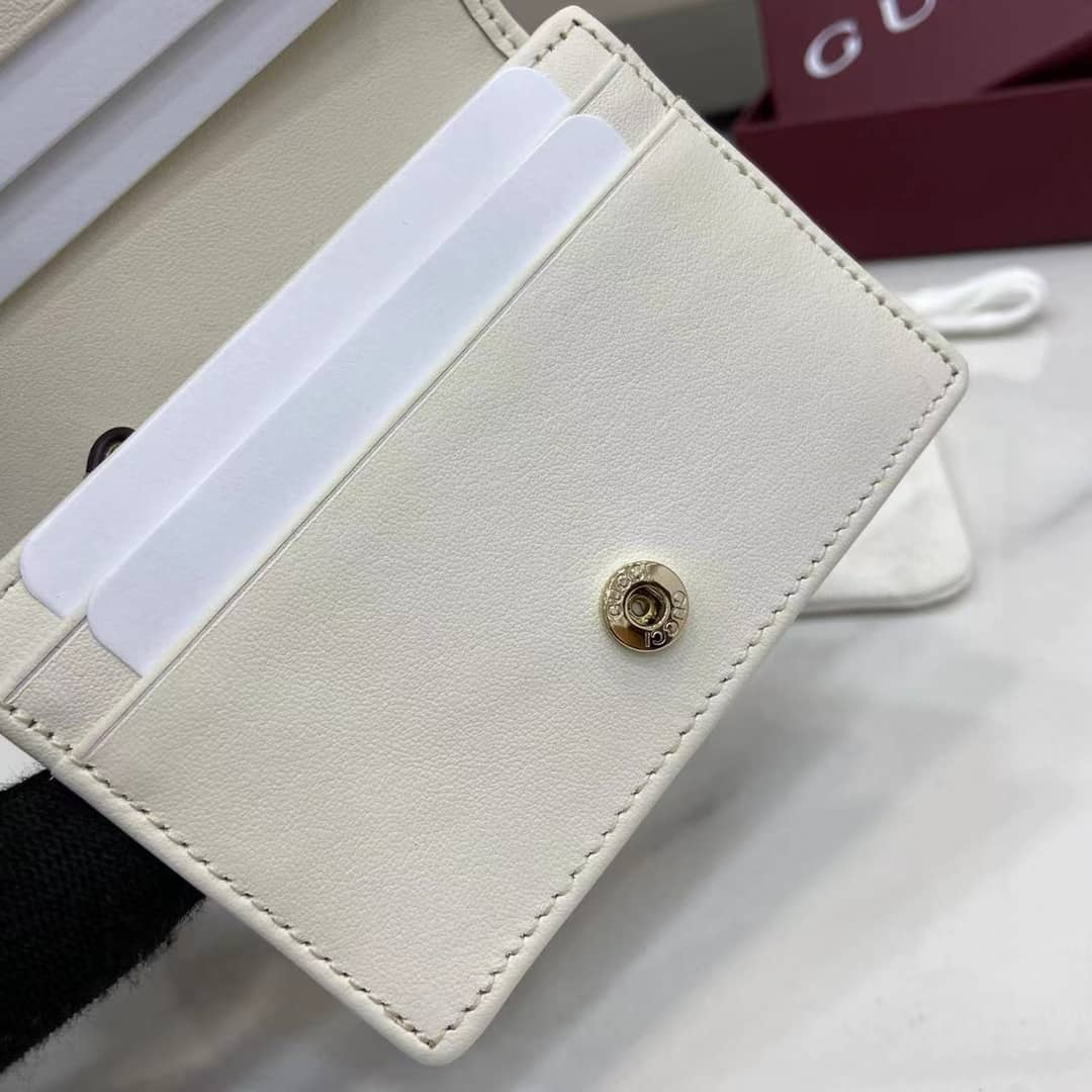 Gucci GG Emblem Small Beige White Wallet 820692_7_163966 Gucci GG Emblem Small Beige White Wallet 820692