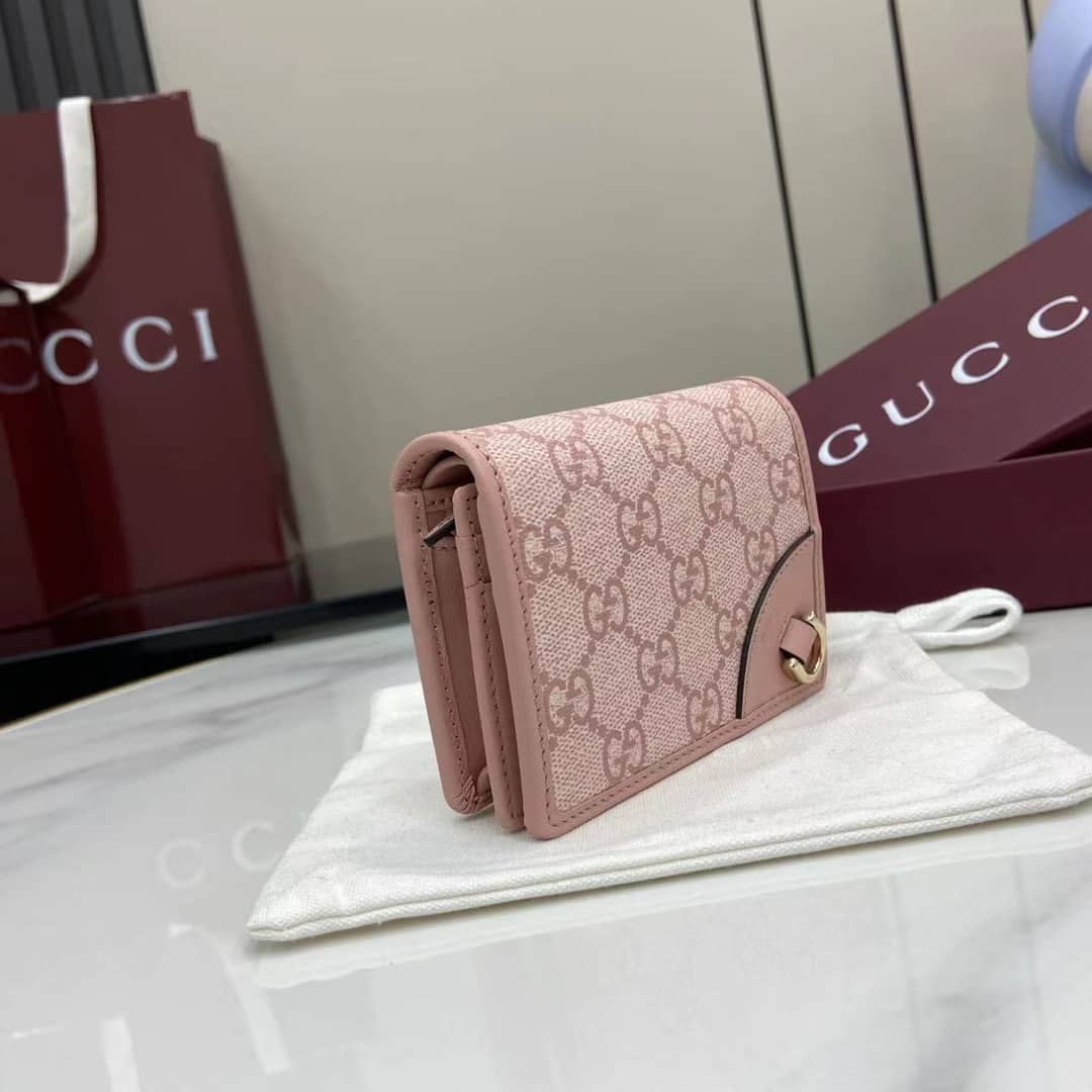 Gucci GG Emblem Small Light Pink Wallet 820692_2_163976 Gucci GG Emblem Small Light Pink Wallet 820692