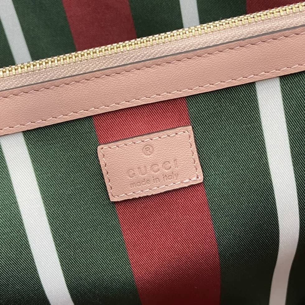 Gucci GG Emblem Large Pink Tote Bag 815213_8_164096 Gucci GG Emblem Large Pink Tote Bag 815213